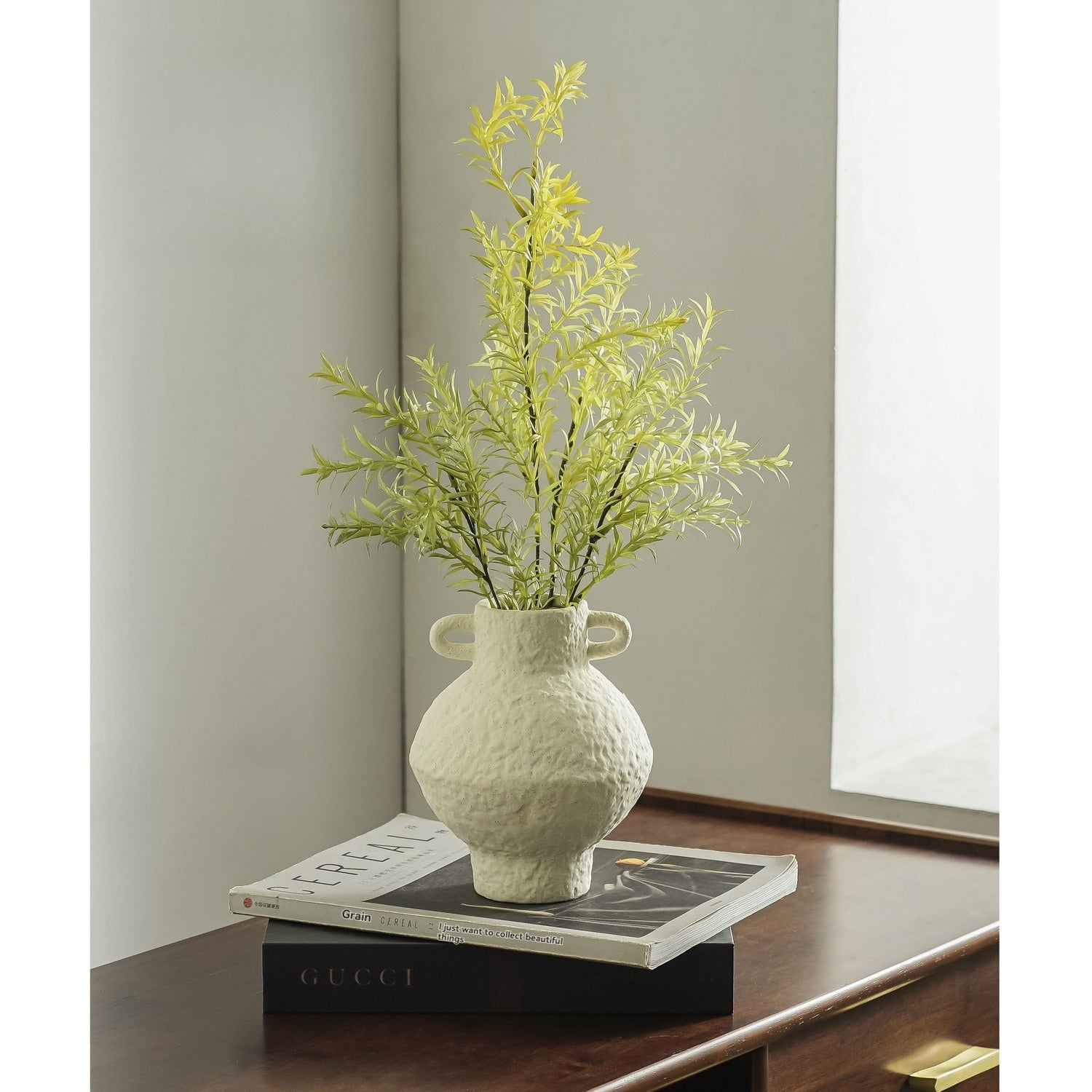 Ceramic Retro Vase – Wabi-Sabi Light Luxury Decor
