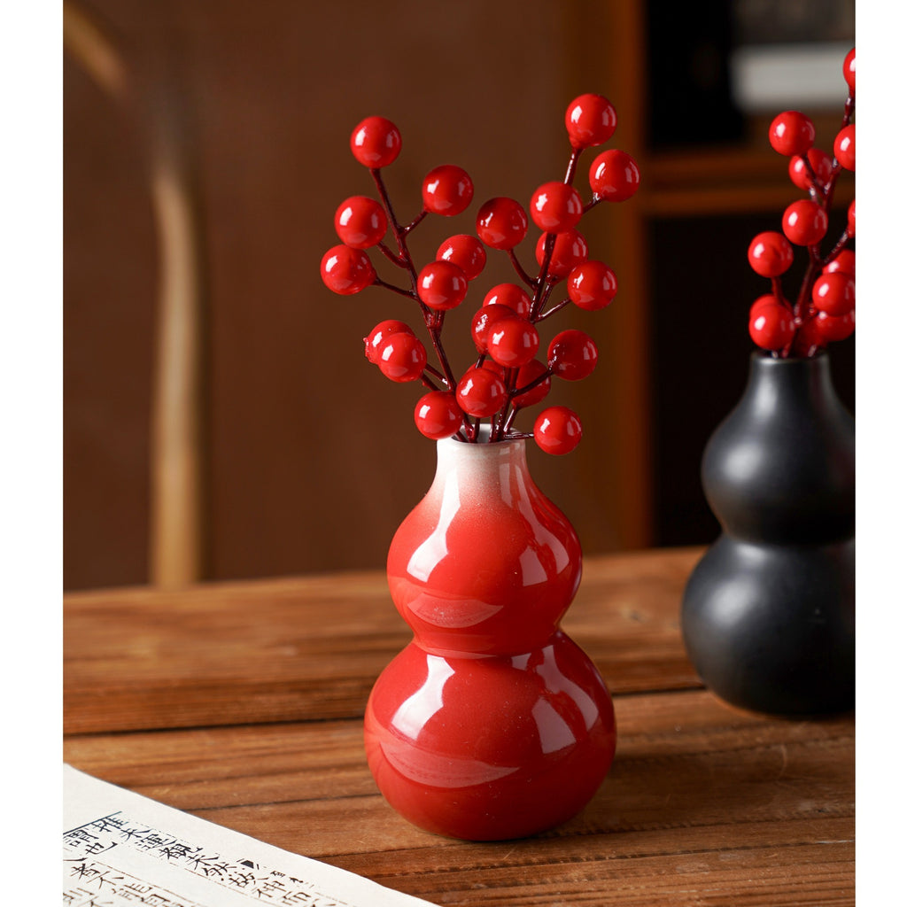 New Chinese Ceramic Gourd Vase – Retro Decor