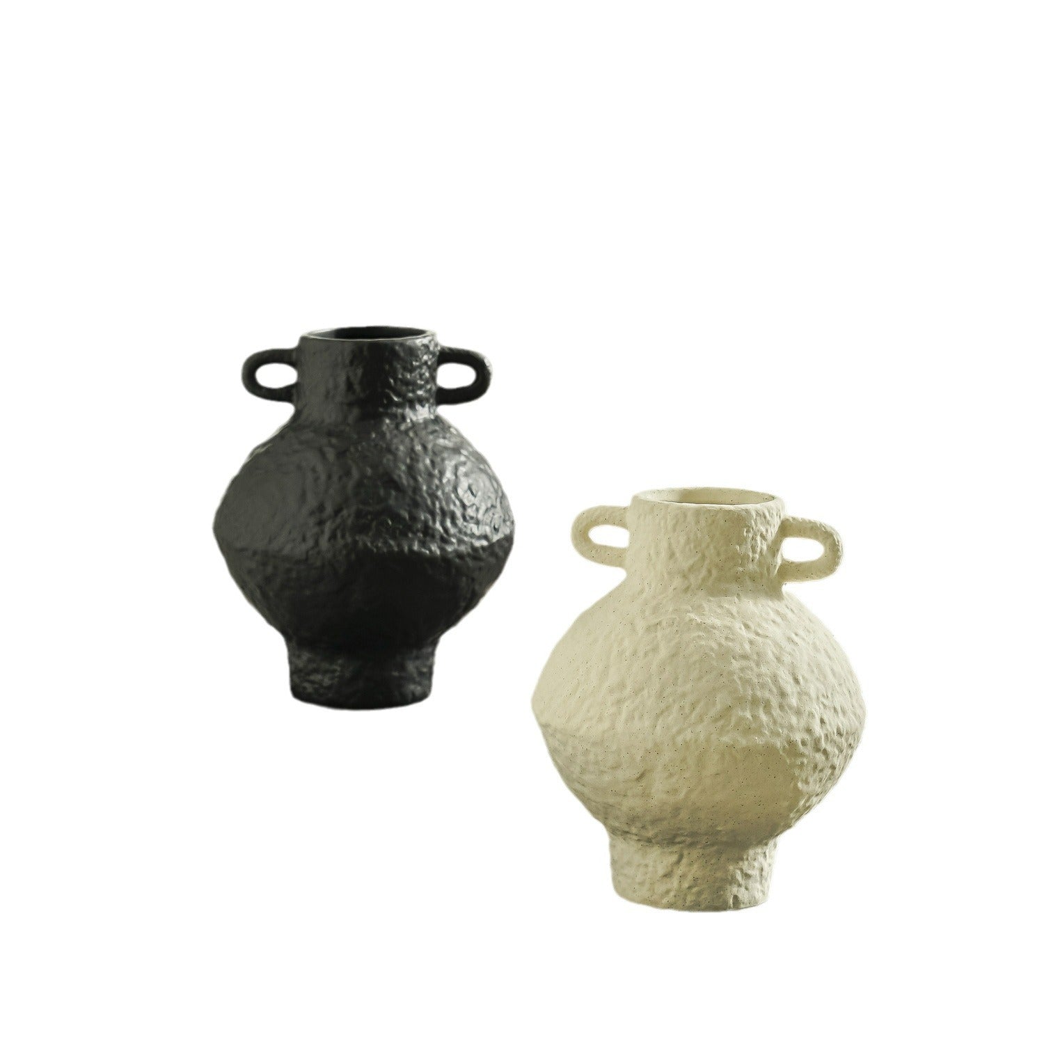 Ceramic Retro Vase – Wabi-Sabi Light Luxury Decor